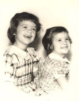 My sister and me